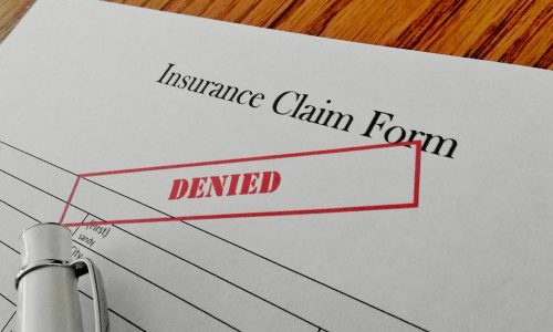 insurance claim form denied
